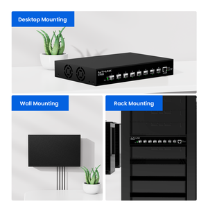 8-Port 10G Layer 3 Smart Management-Netzwerk-Ethernet-Switch-Web schnitts telle mit SNMP-QoS-Funktionen Desktop-Rack-Montage