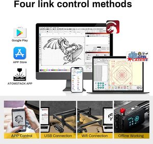 ATOMSTACK X20 S20 A20 PRO 130W DIY CNC corte Metal joyería madera tarjeta de crédito sistema de asistencia de aire incorporado máquina de grabado láser - Product Image 6