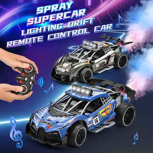 RC araba 2.4G yüksek hızlı uzaktan kumanda müzikli ışık sprey 1:14 beş kanallı yeni uzaktan kumanda araba - Product Image 2