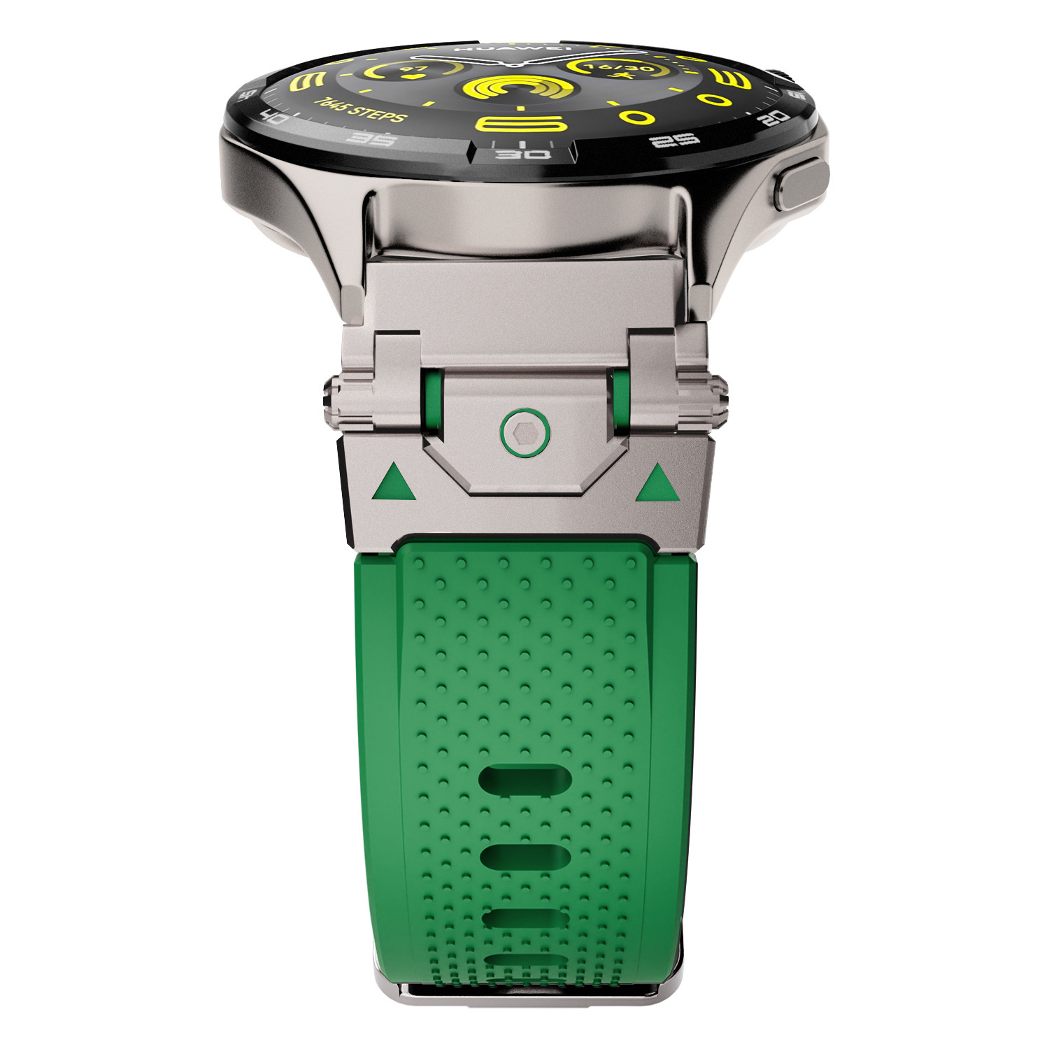 titanium-colored connector-green