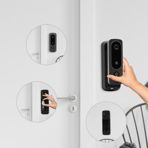 Sistema de Control de Acceso Inteligente Bcom con timbre inalámbrico 1080p Cámara de color de alta resolución Intercomunicador y visión nocturna Uso en exteriores - Product Image 3