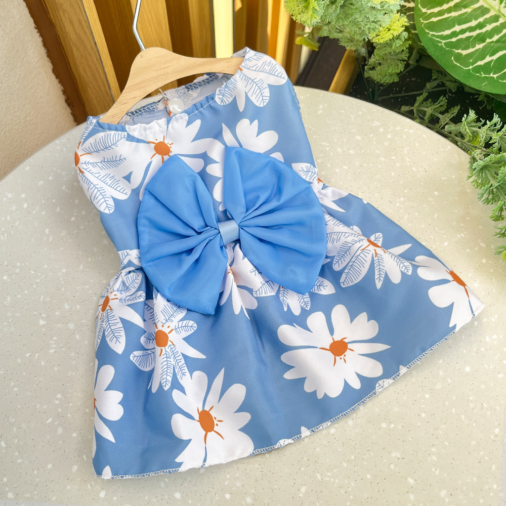 Robe marguerite bleue 230B