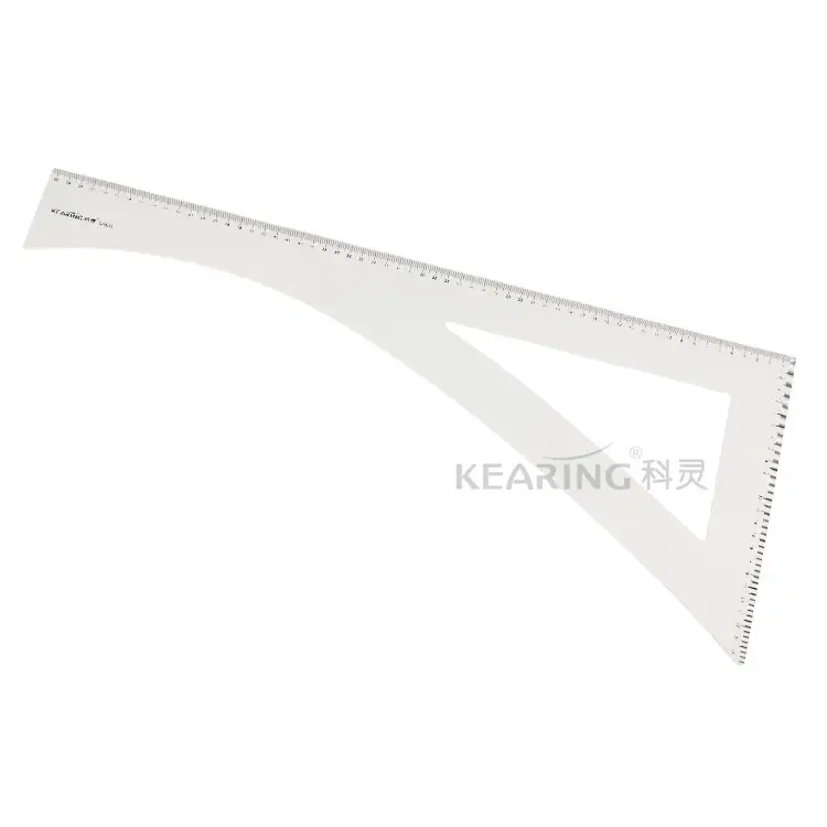 Kearing-Regla curva de plástico grande L, patrón cuadrado, 60cm, plantilla maestra de moda, curva francesa, 5860