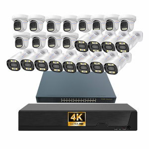 Jianvision POE IPC H.264 H.265闭路电视套件安全摄像机DVR 24通道闭路电视摄像机系统8mp 4k用于ip摄像机的双向音频nvr - Product Image 1