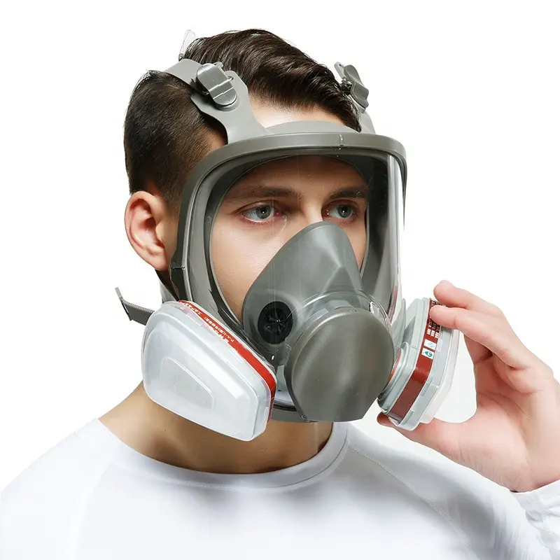 Wejump Factory Direct 6800 Masque complet Masque chimique avec cartouches P-A-1 Masque respiratoire Kits pour la protection contre les vapeurs de poussière