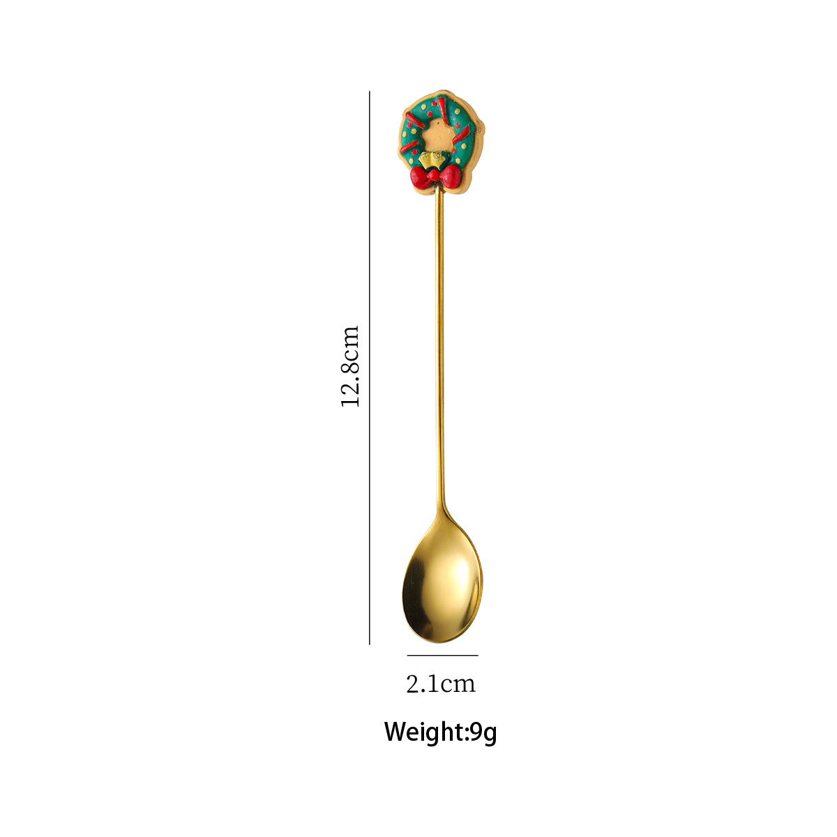 430 Christmas Series fork (Christmas Donut)
