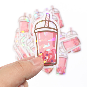 Vograce漫画アニメカスタムダイカットビニールステッカーホログラフィックステッカーあなた自身のデザイン2021 - Product Image 1
