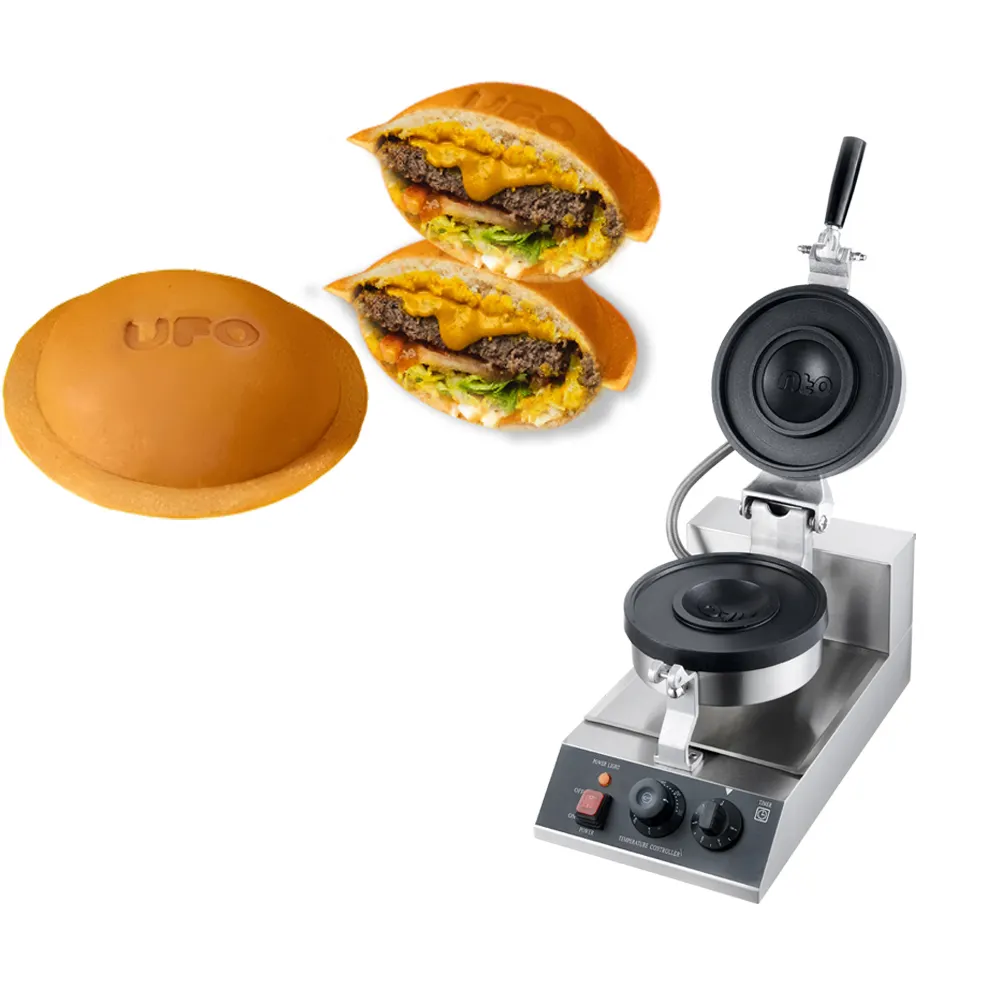 Fabricant de hamburgers à la crème glacée Sandwich Panini Machine pour petite entreprise idée gelato ufo burger maker machine