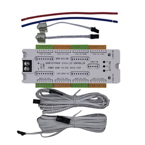 Sistema automático de controlador de iluminación de escalera inteligente con 20 tiras de led, sensor de movimiento PIR, sistema de controlador de iluminación de escalera LED - Product Image 1