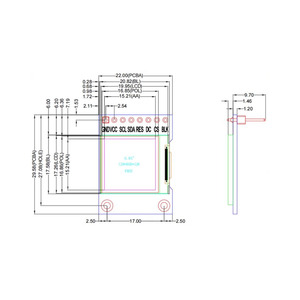 Taidacent 0.82 pollici 0.85 pollici SSD1306 I2C IIC Display Oled GC9107 128x128 LCD SPI TFT Display modulo pannello Monitor - Product Image 6