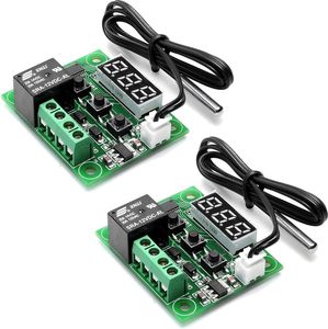 Aismartlink W1209 con estuche 12V DC Placa de controlador de temperatura digital Interruptor de módulo de control de temperatura electrónico con - Product Image 1