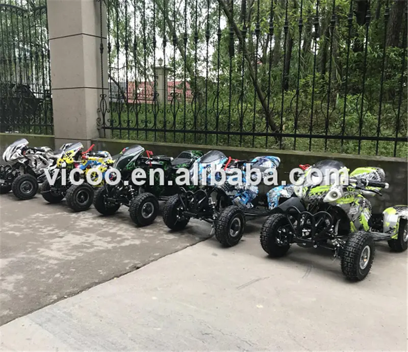 2024 49cc 2 zamanlı mini atv quad, çocuklar gaz powered ATV 50cc