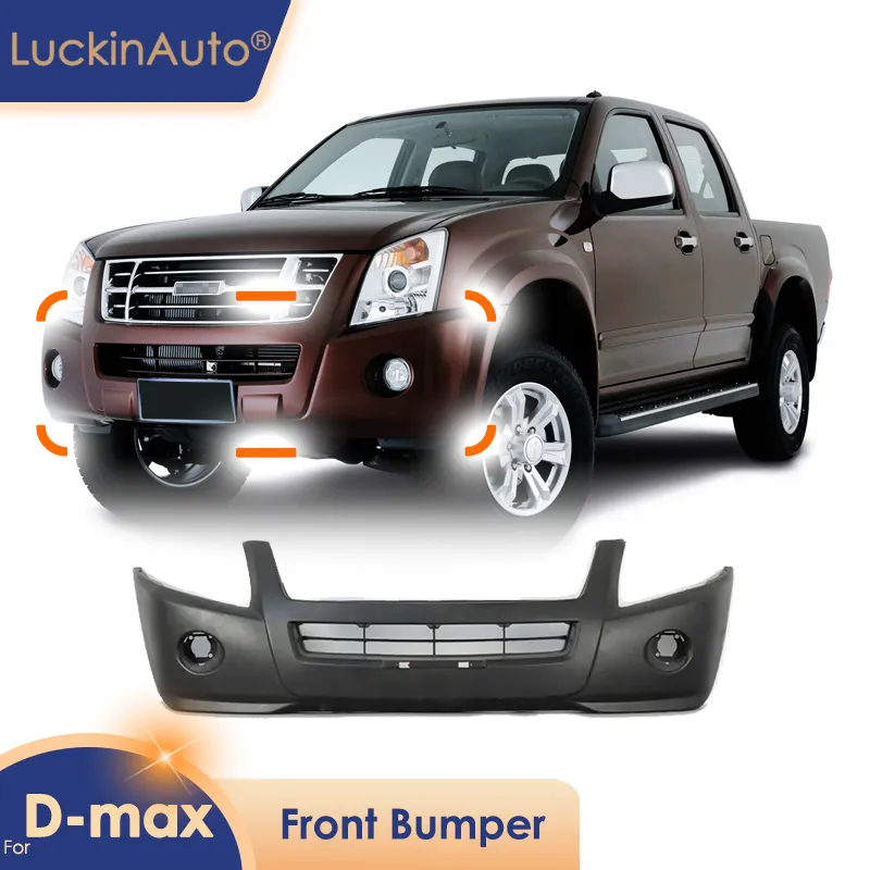 LuckinAuto Front bumper For ISUZU DMAX 2006 2007 2008 2009 2010 2011 bumper off road for D-max 4x4 front bumper Pickup body p