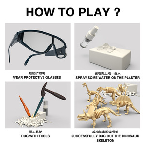 Hot Selling <strong>Dinosaur</strong> Skeleton <strong>Set</strong> <strong>Fossil</strong> Digging Kit Model Educational Realistic Dig Kit <strong>Toys</strong> - Product Image 6