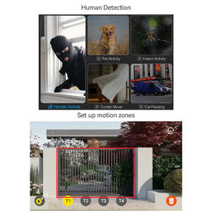 Sistema de intercomunicación de timbre de video de 2 cables Anjielo, pantalla táctil de 10 pulgadas con cámara de visión nocturna, intercomunicador bidireccional para seguridad del hogar