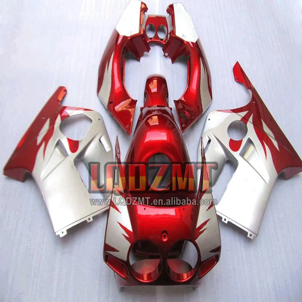 Tiêm đỏ bạc cơ thể cho Honda cbr250rr MC19 cbr250 CBR 250 RR CC 250rr 88 89 72no. 1 CBR 250cc 1988 1989 OEM fairing Kit