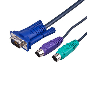 <span class=keywords><strong>KVM</strong></span>三重电缆<span class=keywords><strong>VGA</strong></span> + PS/2鼠标键盘<span class=keywords><strong>kvm</strong></span>开关适配器电缆