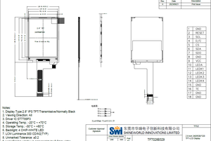 SWI 2.8 pollici 240x320 tft display 18/24pin ST7789 Driver IC 2.8 ''moduli LCD TFT - Product Image 6