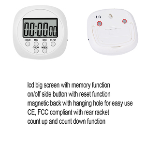 Multifunzione Large Digit Cocoo Round Funny Alarm Clock Magnetic Digital Cooking Kitchen Timer - Product Image 4