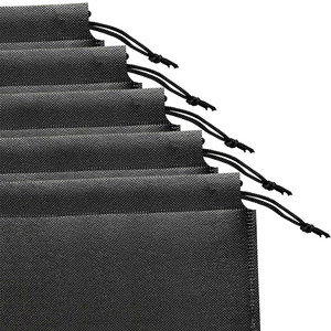 Khuyến mãi nhãn hiệu riêng số lượng lớn rõ ràng du lịch không dệt xách tay Sneaker Carrier Organizer sinh thái thân thiện dây kéo túi giày - Product Image 5