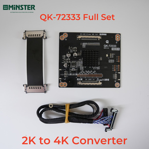 Placa adaptadora convertidora 2K FHD a 4K UHD LVDS, placa de tarjeta, placa de Panel de pantalla de TV LED LCD, juego completo con Cables - Product Image 2