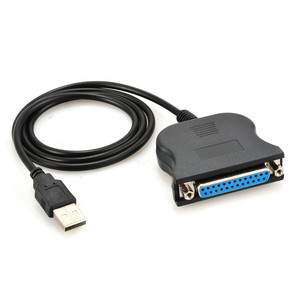 USB转25针DB25母头IEEE 1284并行打印机LPT适配器打印转换器电缆，用于Win98/ 2000/ XP/ VISTA/ Win 7 - Product Image 1