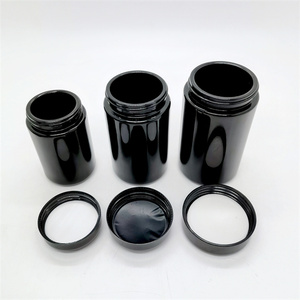 Hot Selling Empty Round Black Uv Glass Concentrate <strong>Jar</strong> 5ml 30ml 50ml 100ml 300ml 500ml 1000ml Miro n Violet Glass <strong>Jar</strong> With Lids - Product Image 5