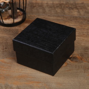 低最小起订量便宜的定制黑纸手表储物盒手表包装盒Cajas Para Reloj