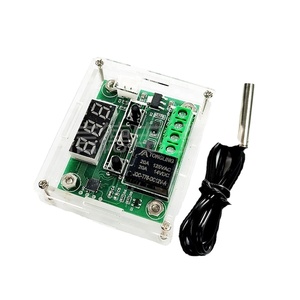 Controlador de temperatura DC 12V Refrigeración digital/Termostato de temperatura de calefacción-Módulo de interruptor controlado de 50-100 grados W1209 + Caja acrílica - Product Image 5