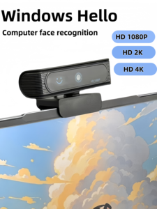 Nuevo HD para Windows Hello Reconocimiento facial 1080P 2K 4K Computadora sin controlador Cámara USB con micrófono - Product Image 2