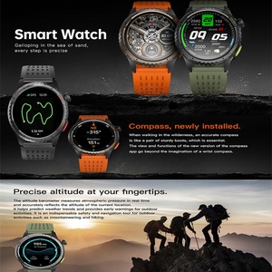 นาฬิกาอัจฉริยะตั้งแคมป์กลางแจ้งอเนกประสงค์, มีเข็มทิศ GPS G11ทดสอบแม่เหล็กติด GPS G11ตรวจจับบรรยากาศ - Product Image 2