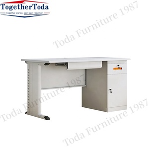 Modern Office Furniture Studying Table <strong>Computer</strong> Desk Metal Office Table with Drawer Storage - Product Image 4