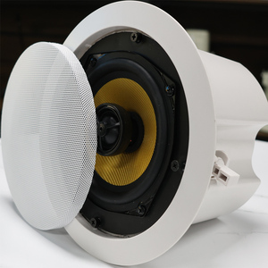Nuevo modelo de sistema IP PA, altavoz de techo de alta fidelidad compatible con fuente de alimentación POE, Protocolo SIP/WIFI/ONVIF opcional - Product Image 1