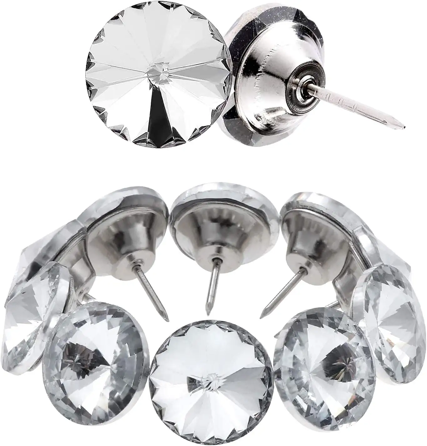 Hot Diamond Crystal tappezzeria chiodo bottone puntine perni perni 18/20/25/30mm cristallo divano decorazione della parete accessorio per mobili