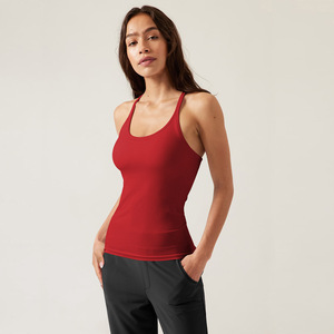 Spring Summer Collection Seamless Y2K Sexy Spice Girls All- <strong>Match</strong> Rib I-Character Solid Color Slim-<strong>Fit</strong> Breathable Vest - Product Image 1