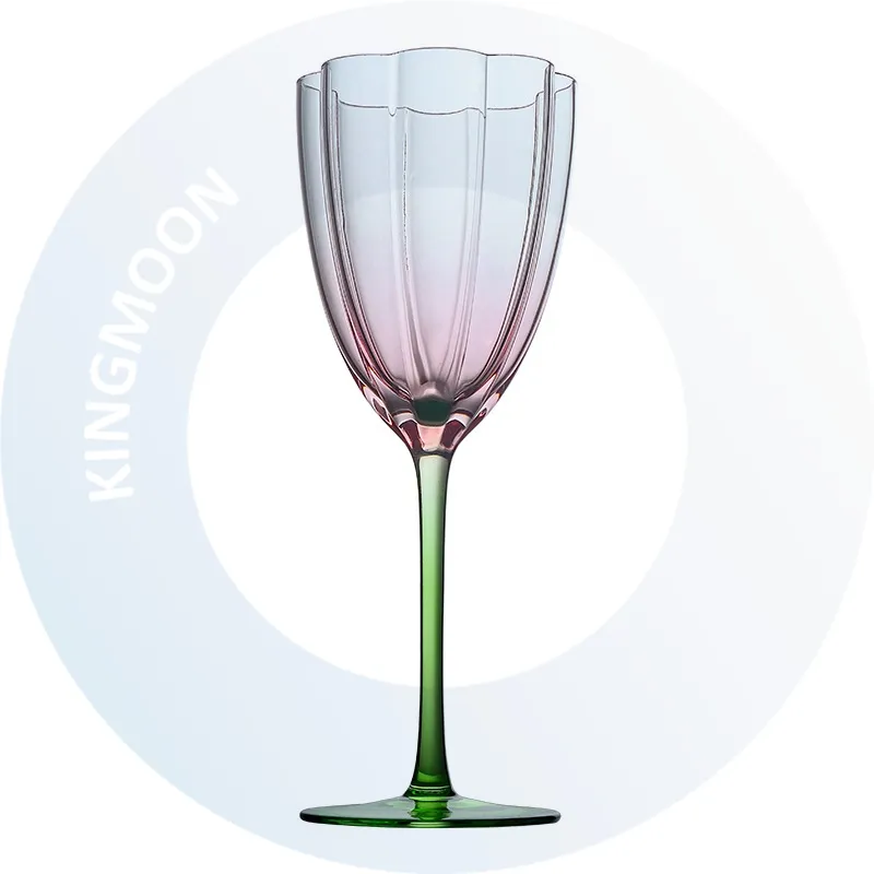 Taça de vidro de cristal para banquetes e casamentos, taça retrô moderna com design vintage, flauta champanhe rosa, luxuosa e luxuosa