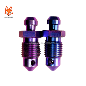 Gr5 M10 * 1.0/1.25 m8 * 1.25/m6*1.0 motosiklet fren kaliper titanyum fren boşaltma valfi boşaltma nipeli baut hava alma kaliper - Product Image 1
