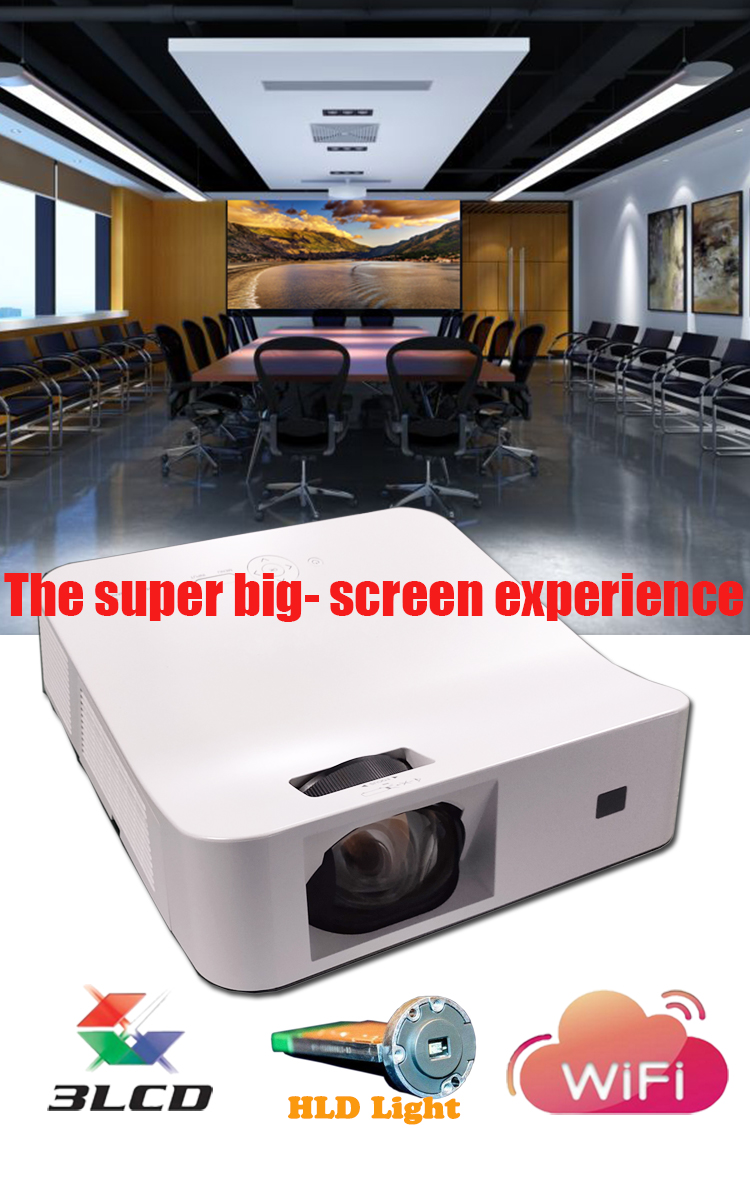 5000 lumens WXGA best short throw HLD projector