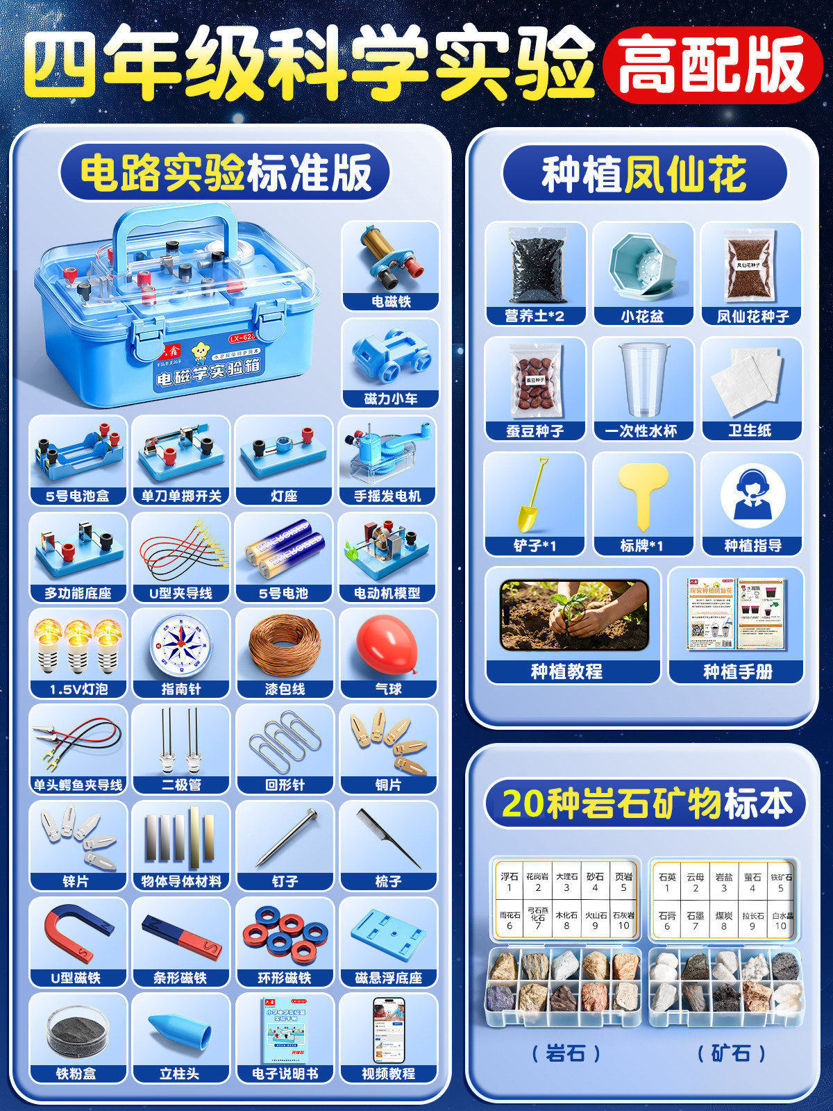 Science experiment kit grade 4, second semester, premium