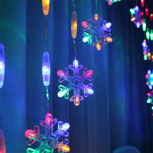 <span class=keywords><strong>LED</strong></span> <span class=keywords><strong>Snowflake</strong></span> forma pendurado icicle Cortina <span class=keywords><strong>String</strong></span> Luz <span class=keywords><strong>LED</strong></span> Fairy Night Light, perfeito para o Natal Wedding Party Decoração