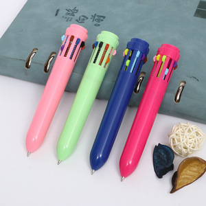 Cute Colorful Short Painting Stationery Pen Multicolor Pens 0.7mm 10-in-1 Retractable Ballpoint Pens - Product Image 3
