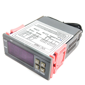Controlador de temperatura LED Digital para calefacción, termostato centígrado de refrigeración, salida de 2 relés con sonda de Sensor NTC, 12V, 24V - Product Image 2