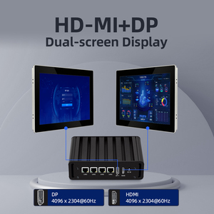 Fansız Mini PC Intel N100 DDR4 RAM 4 2.5G NIC Ethernet LAN RS232 DB9 RS485 Linux güvenlik duvarı yönlendirici endüstriyel bilgisayar - Product Image 5