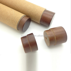 Fabbrica personalizzare la pittura in legno pergamene da parete teste di legno verniciato rotolo con testa di scorrimento