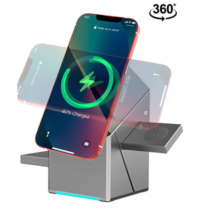 スリーインワン磁気回転15W Type-Cワイヤレス充電器スタンドApple Watch Mid-Autumn Festivalギフト用 - Product Image 4