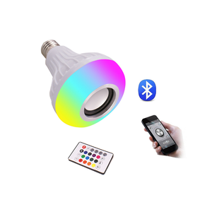 JK103 renkli RGB ampul LED ışık 7W Mini bluetooth kablosuz hoparlör ışık - Product Image 3