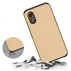 LaudtecSjk935耐衝撃電話ケース2In1シンプルなビジネスカバー肌にやさしいシェルSamsungXcover7用の純粋な色の薄い