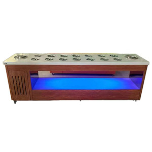 1.6M Tự Phục Vụ Lẩu Gia Vị Nền Tảng Trái Cây Rau Showcase Hiển Thị Mát Tủ Lạnh Lẩu Gia Vị Máy Làm Lạnh - Product Image 3