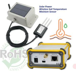 Smart Remote Control Soil <strong>Sensor</strong> Solar Powered IP65 Wireless Temperature <strong>Humidity</strong> Meter Planting Gardening - Product Image 1