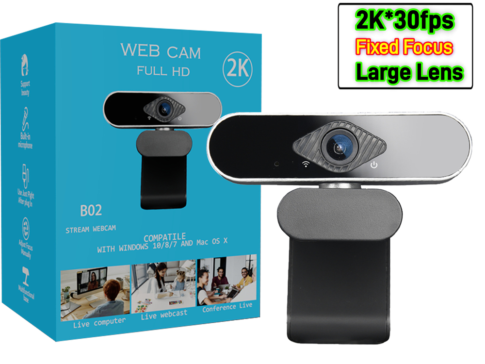 2K Fixed Focus, Large Lens Black